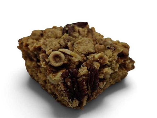 Caramel Notenplaatcake/stukje