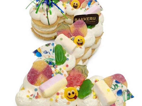 Cijfertaart 0 t/m 9kinderversiering